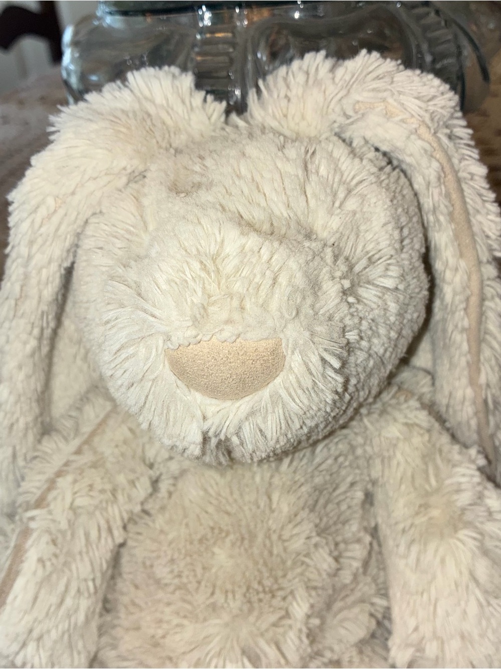 Jellycat Cream "Piper" Plush Bunny with Floppy Ears - Picture 4 of 15